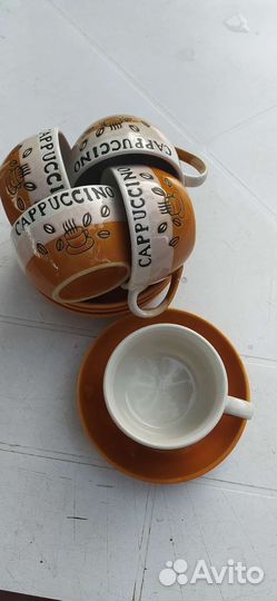 Чайные чашки с блюдцами 5 шт