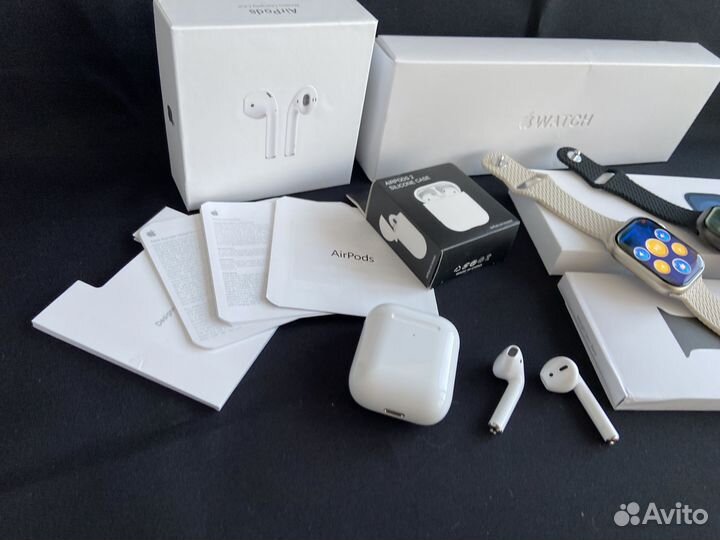 Apple watch 9 mini 40мм + AirPods 2 (Гарантия)