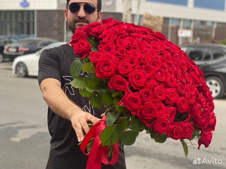 101 Роза цветы доставка букетов 15 25 35 45 51