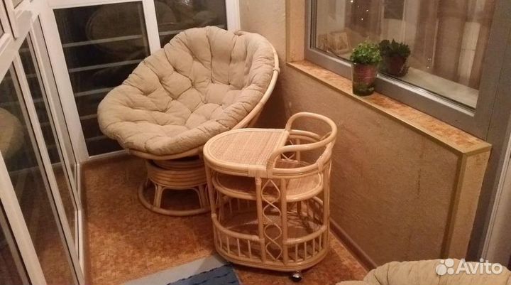 Кресло из ротанга