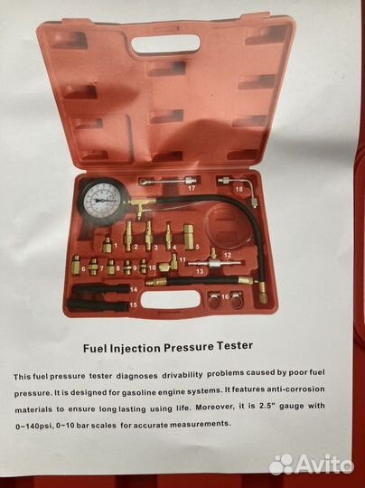 Тестер давления топлива давления масла