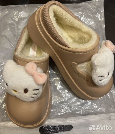 Галоши / тапочки утепленные Hello Kitty