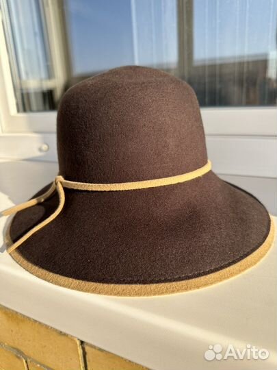 Шляпа фетровая женская Mascotte 100 шерсть, 56-58