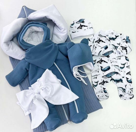 Конверт, комплект на выписку деми/зима