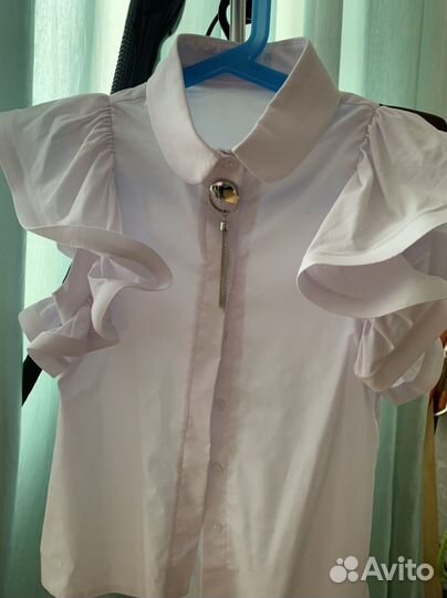Блузка школьная 134 140 новая