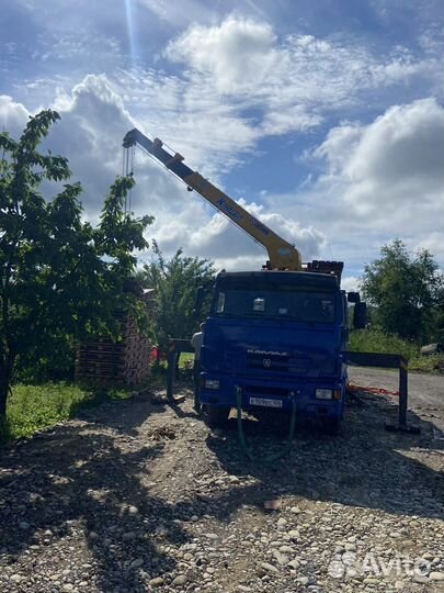 Аренда и услуги манипулятора, стрела 5 т, 12 м, борт 14.5 т, 7.6 м