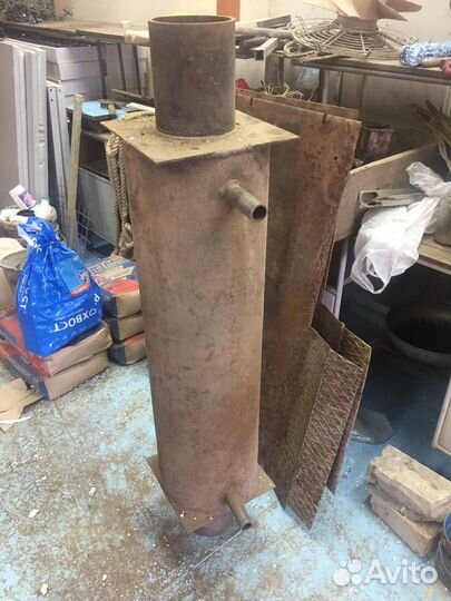 Теплообменник на трубу, в печь