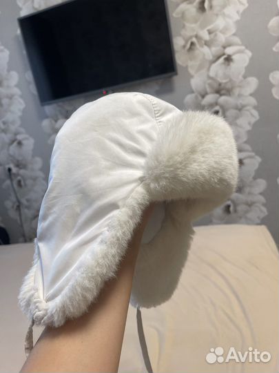 Шапка для девочки зимняя теплая