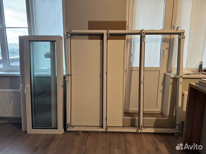 Окно трехстворчатое