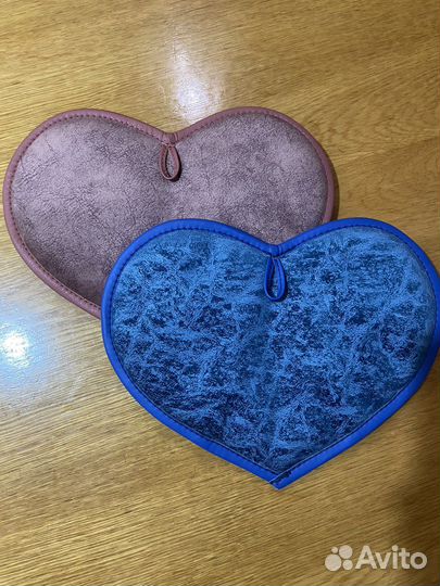 Кухонные прихватки в форме сердца