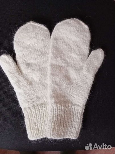 Варежки из китайской пряжи мохер