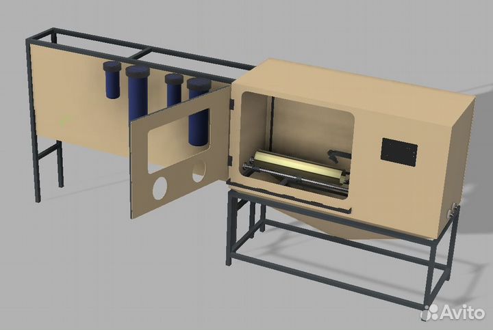 Установка гидроабразивной очистки труб, гильз