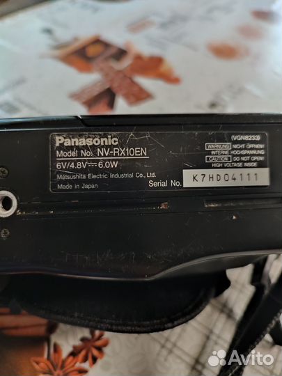 Кассетная видеокамера Panasonic RX10