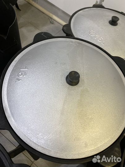 Казан чугунный на 16 л + печь