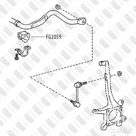 Втулка стабилизатора переднего toyota Land Crui