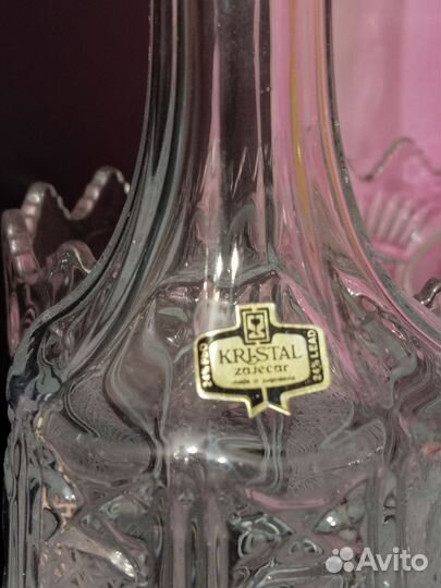 Графин хрустальный Югославия новый
