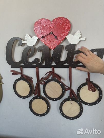 Фоторамка с часами