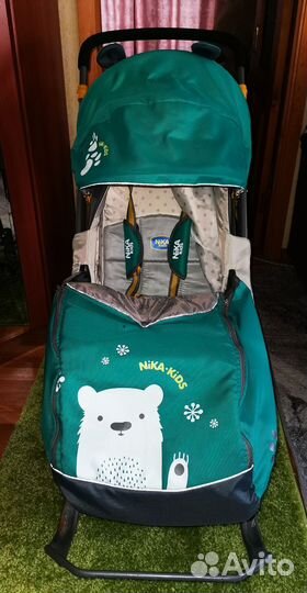 Санки коляска nika