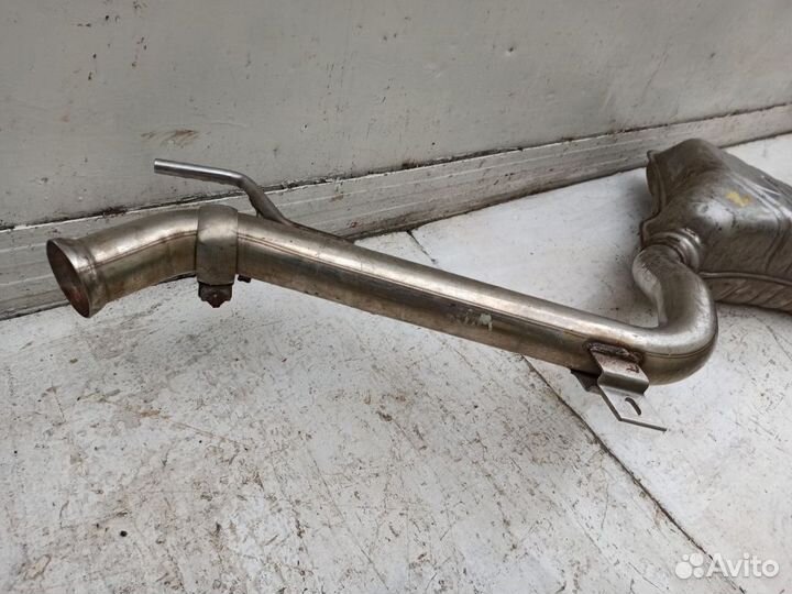 Задняя банка глушителя