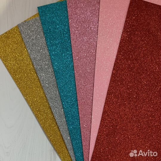 Фоамиран глиттерный