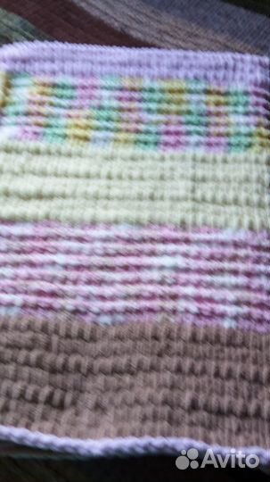 Плед вязаный детский