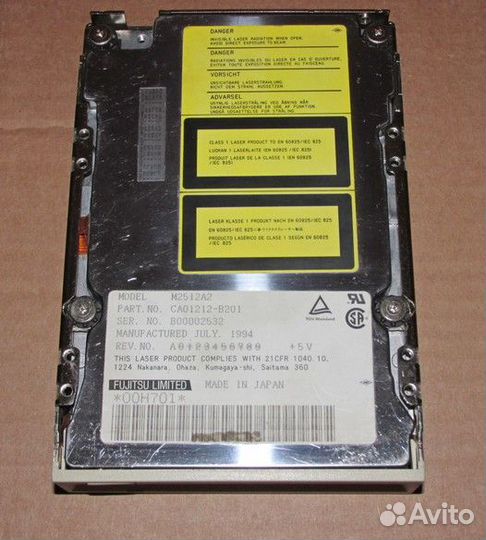 Магнитооптический привод Fujitsu M2512 A2 scsi