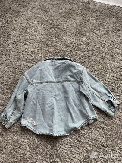 Джинсовая куртка Zara для девочки, размер 104