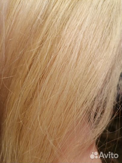 Натуральные волосы омбре блонд