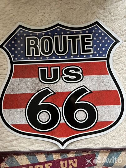 Панно постер ретро металл