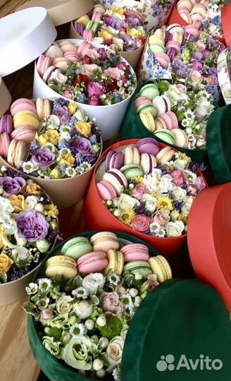 Букеты с макарон/macaron с доставкой 24/7