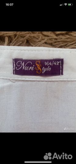 Рубашка на мальчика 164/42 новая короткий рукав