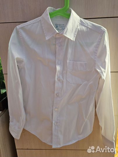 Рубашка белая 122см