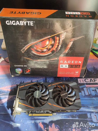 Видеокарта rx580 8gb (аналог gtx1060 6gb)