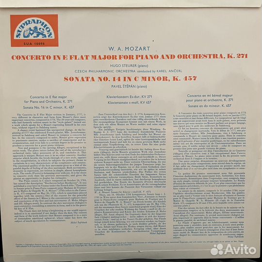 Mozart Piano Concerto 9, K. 271 /Sonata No. 14