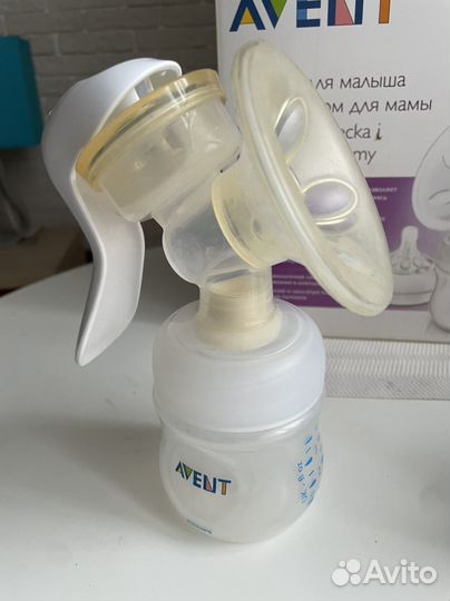 Молокоотсос avent ручной пакеты medela