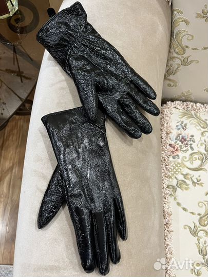Перчатки женские кожаные новые