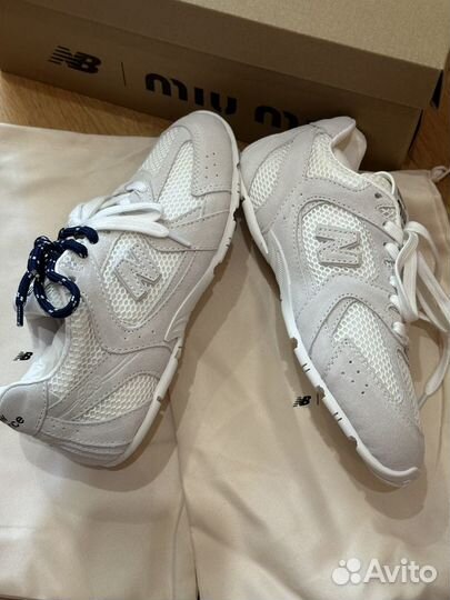 Кроссовки NEW balance X MIU MIU 530SL White