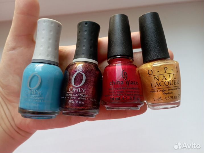 Лак для ногтей opi,orly пакетом