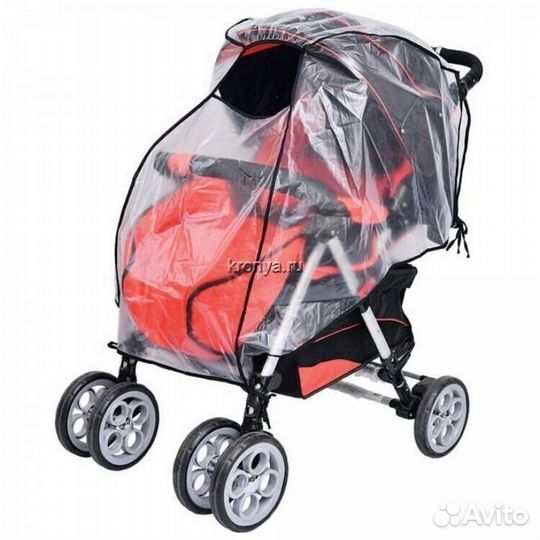Дождевик на прогулочную коляску