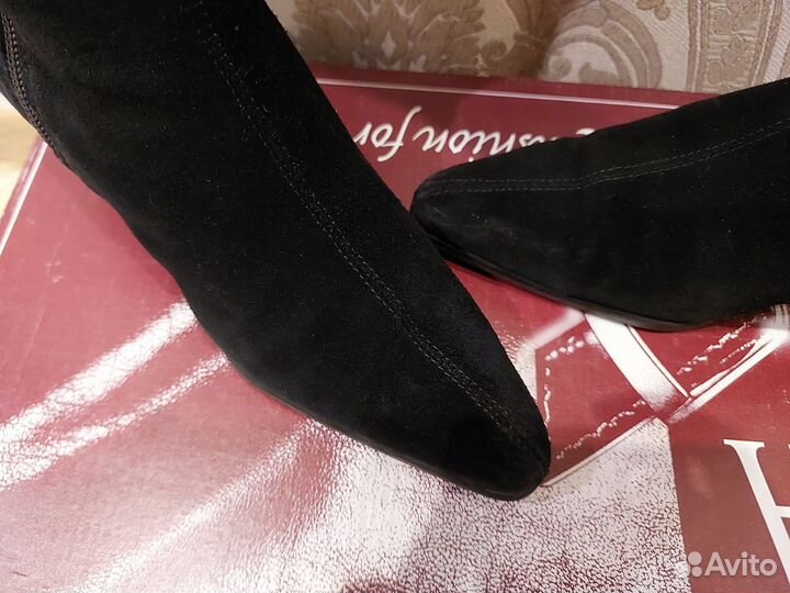 Сапоги женские зимние нат.замша 35 размер