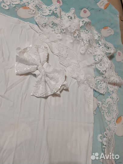 Уголок и бант на выписку/ Кружевной уголок