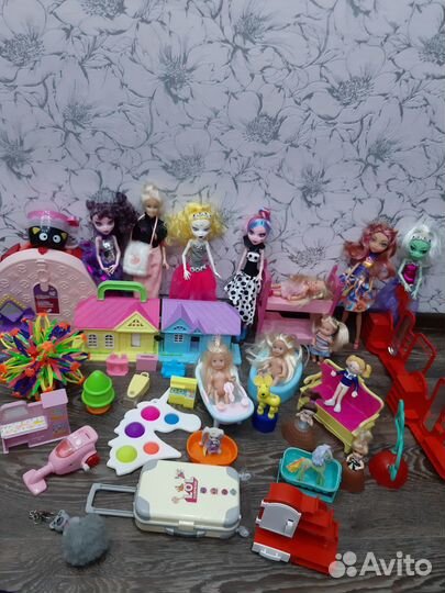 Куклы мателл пупсы пони мебель