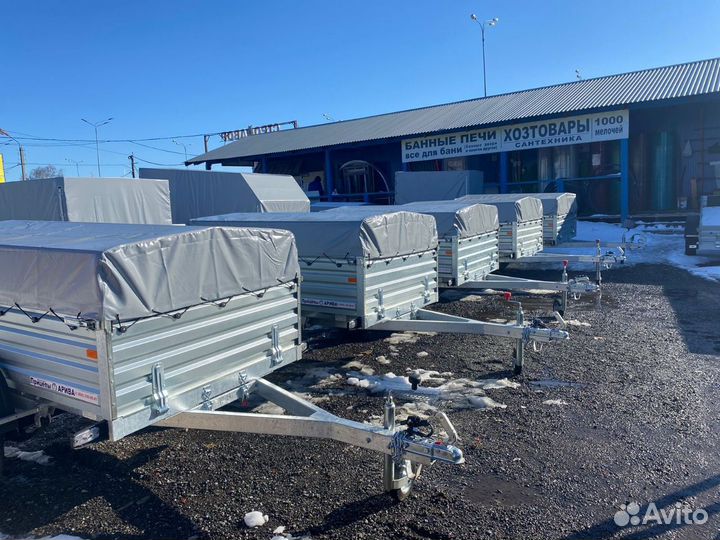 Прицепы заводские, оцинкованные, кузов от 2 до 4,5