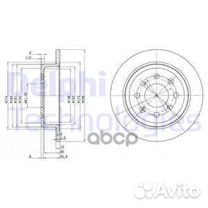 Диск торм. зад.239x10 4 отв. bg2538 Delphi