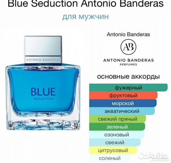 Antonio banderas blue seduction мужские