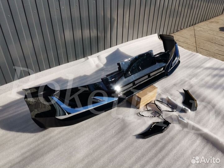 Губа Toyota Land Cruiser Prado 120 Черная