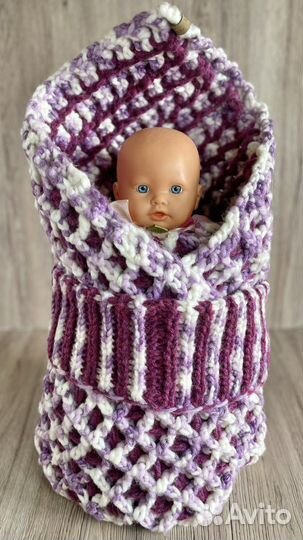 Плед/конверт на выписку двухсторонний(демисезон)