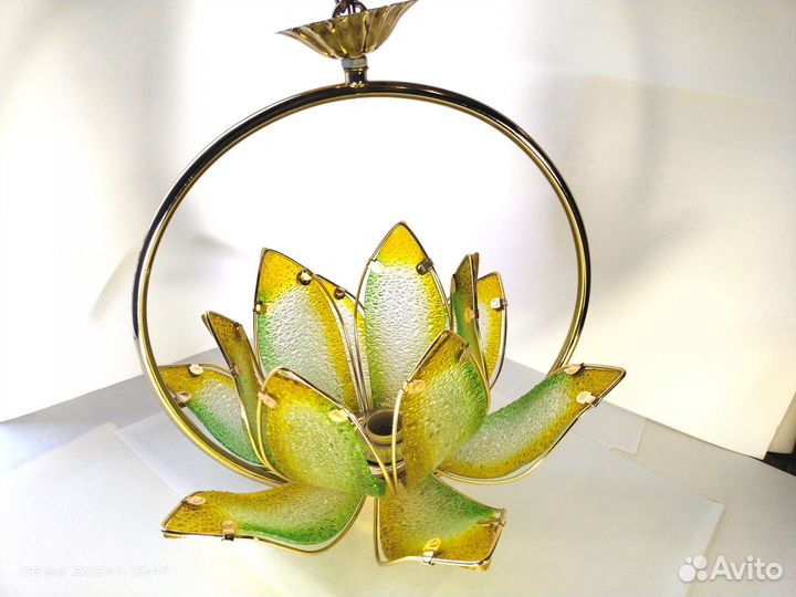 Светильник «Лотос». Люстра из СССР