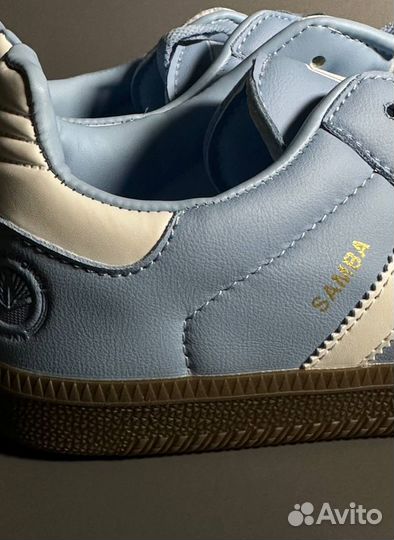 Кроссовки Adidas Samba Blue Люкс