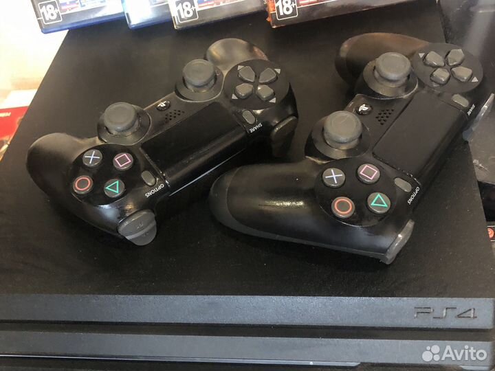 Игровая приставка ps4 pro 1tb с играми